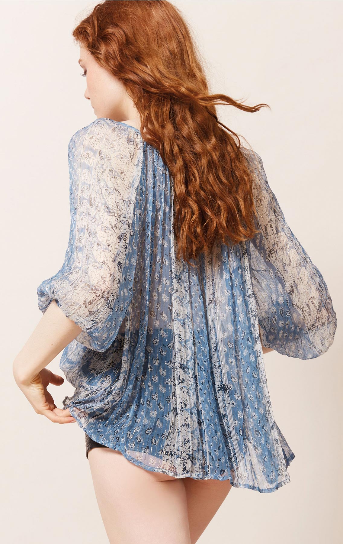 MES DEMOISELLES BONNIE BLUE BLOUSE