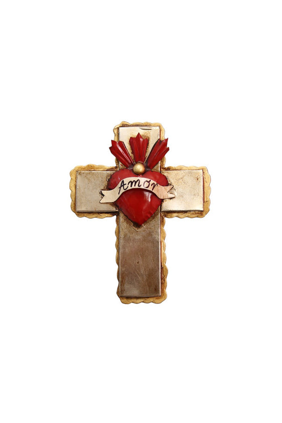 MEXICAN VINTAGE STYLE AMOR CROSS