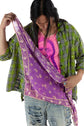 MAGNOLIA PEARL SOLA FLORAL SCARF 170 AGATE
