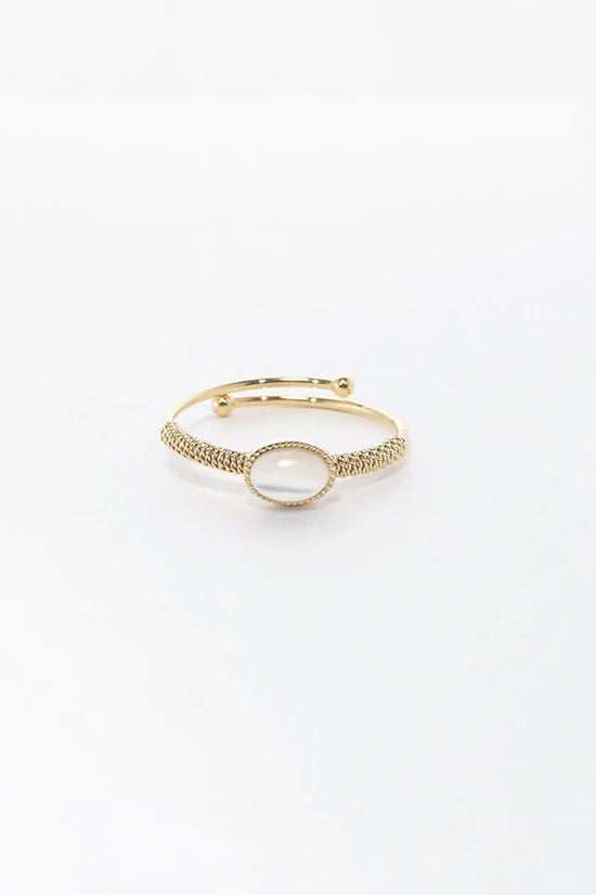 ZAG BIJOUX TRANCOSO RING MOTHER OF PEARL