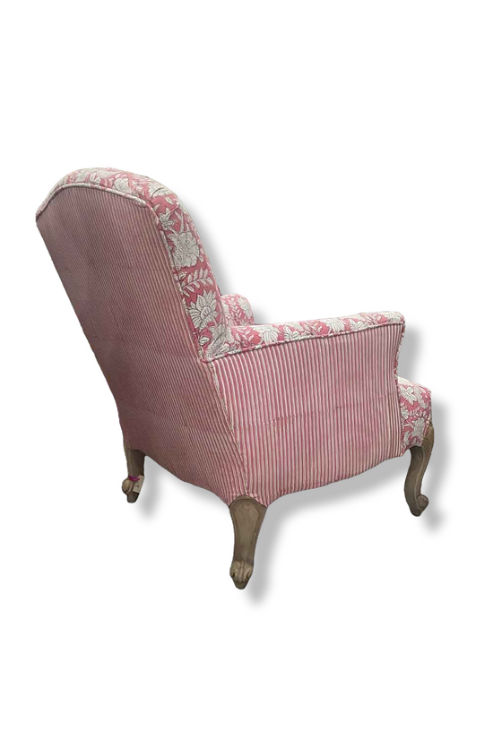 RUBY STAR TRADERS PINK FLORAL ARM CHAIR