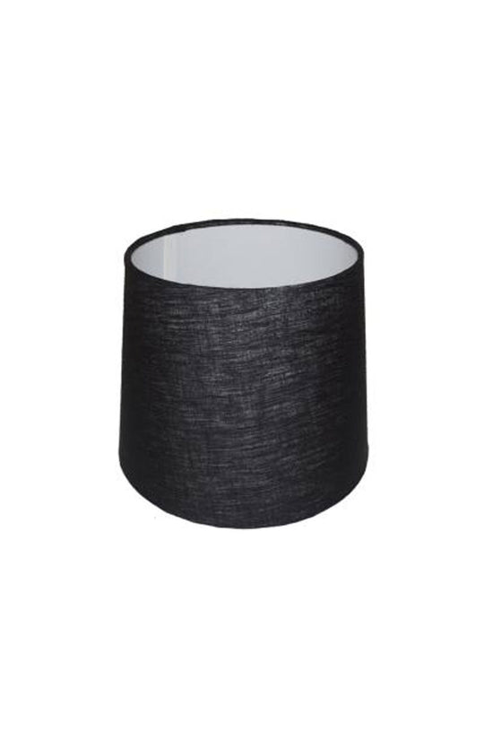 RUBY STAR TRADERS TAPERED LAMPSHADE LINEN BLACK COTTON