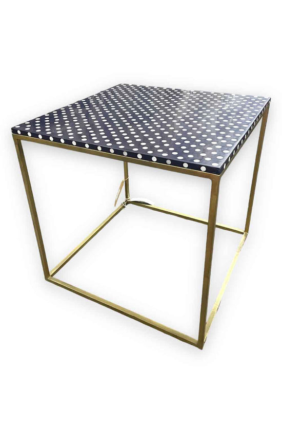 RUBY STAR TRADERS MOTHER OF PEARL INLAY SQUARE SIDE TABLE