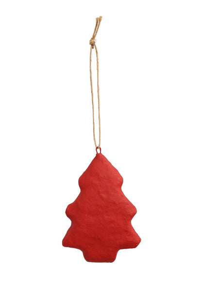 RUBY STAR TRADERS PAPIER MACHE TREE RED