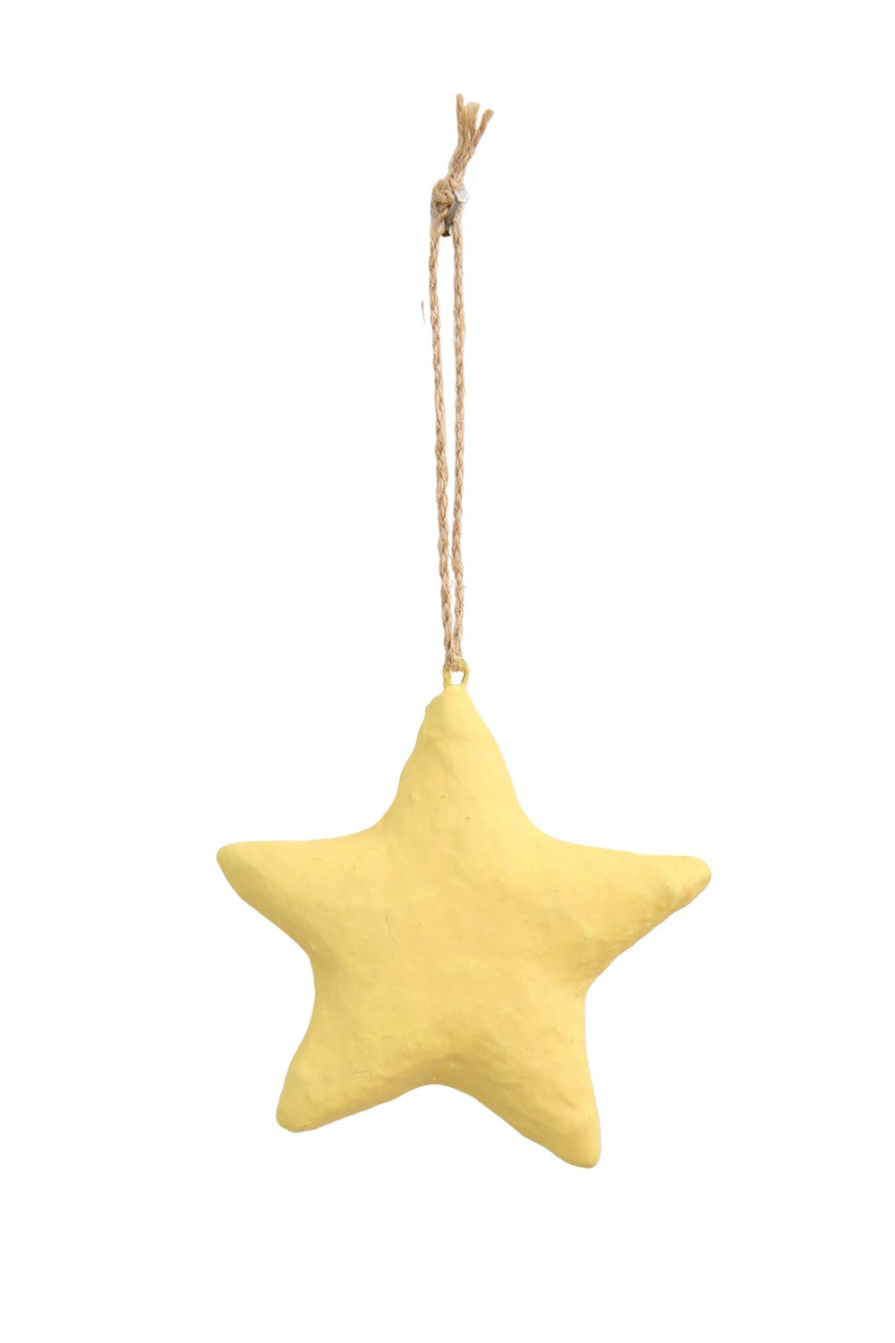 RUBY STAR TRADERS PAPIER MACHE STAR YELLOW
