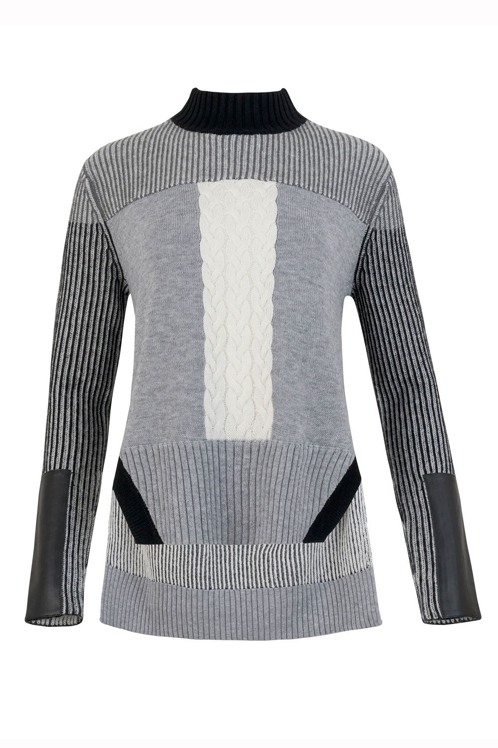RAW BY RAW MIKAH - MONOCHROME MULTI TEXTURED KNIT