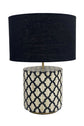 RUBY STAR TRADERS - LINEN DRUM LAMPSHADE BLACK