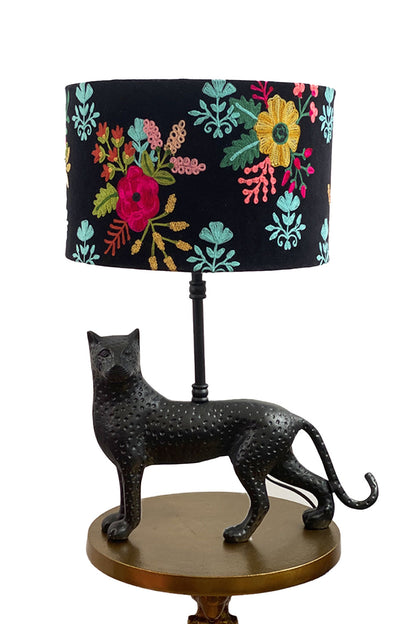 RUBY STAR TRADERS FELINE LAMP BASE MATT BLACK