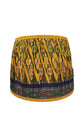 RUBY STAR TRADERS PLEATED TAPERED LAMPSHADE VINTAGE SILK SARI ASSORTED