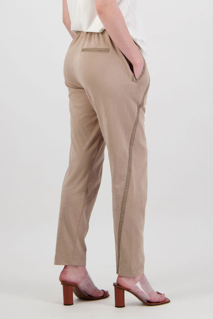 SABATINI GROSGRAIN RIB DETAIL PANT SAND