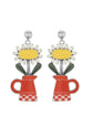 TARATATA STUD EARRING POP FLOWER/VASE