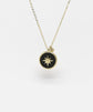 ZAG BIJOUX SUN GOLD NECKLACE ONYX