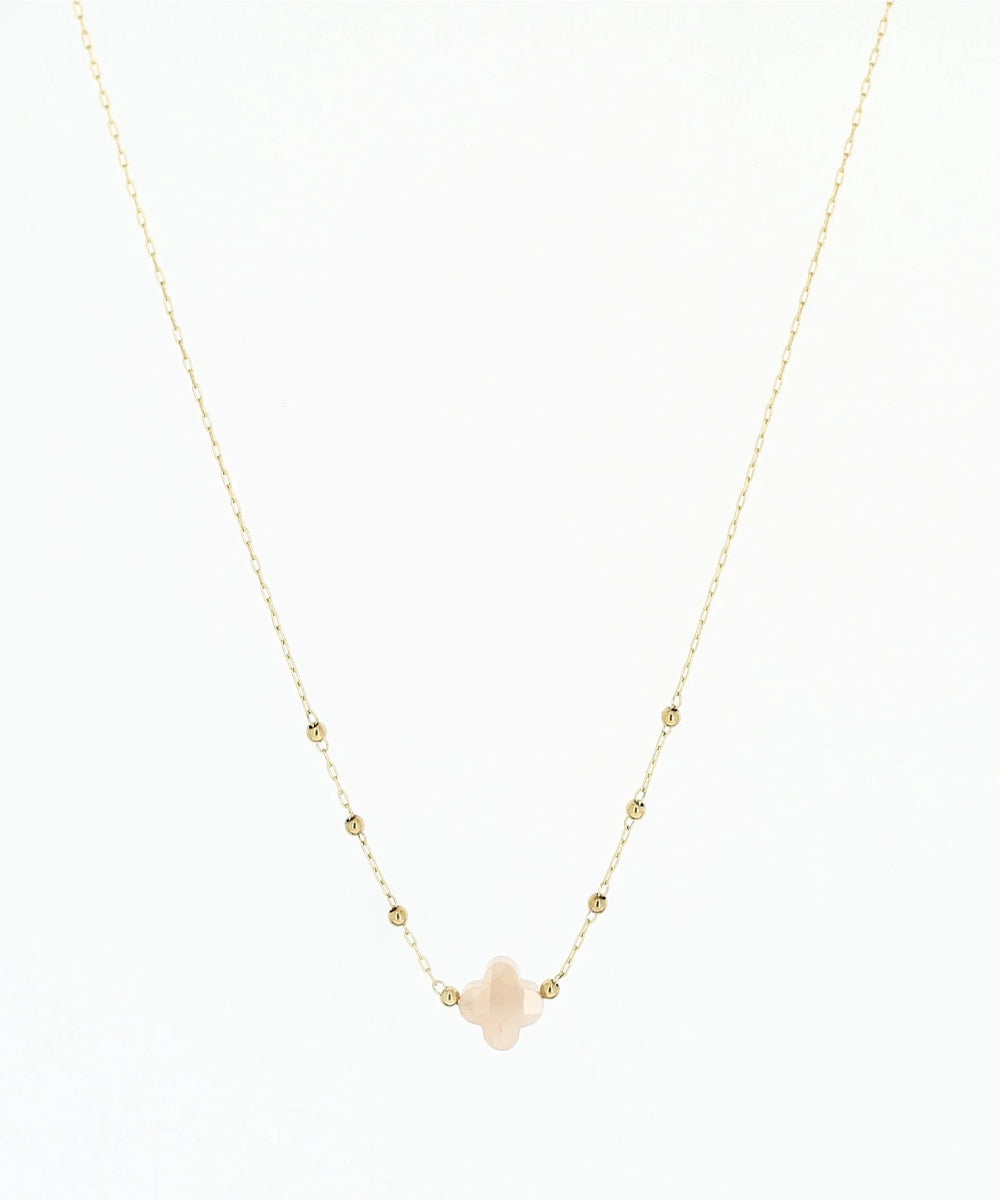 ZAG BIJOUX VELASQUEZ GOLD NECKLACE SUNSTONE