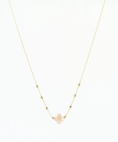 ZAG BIJOUX VELASQUEZ GOLD NECKLACE SUNSTONE