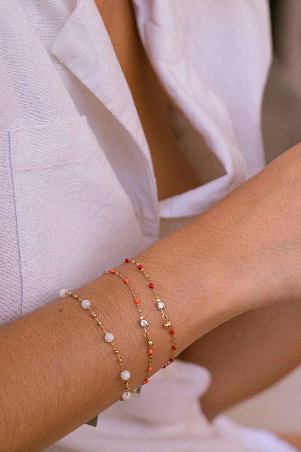 ZAG BIJOUX POPPY BRACELET CORAL Moore Design Collective