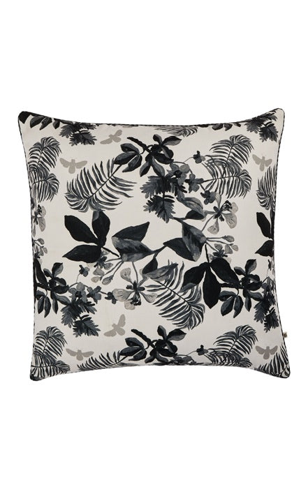 BONNIE &amp; NEIL OD08 PALMS BLACK 60x60cm OUTDOOR CUSHION