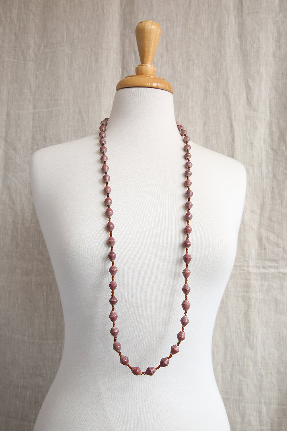 AFRI BEADS LONG SINGLE COLOUR NECKLACE