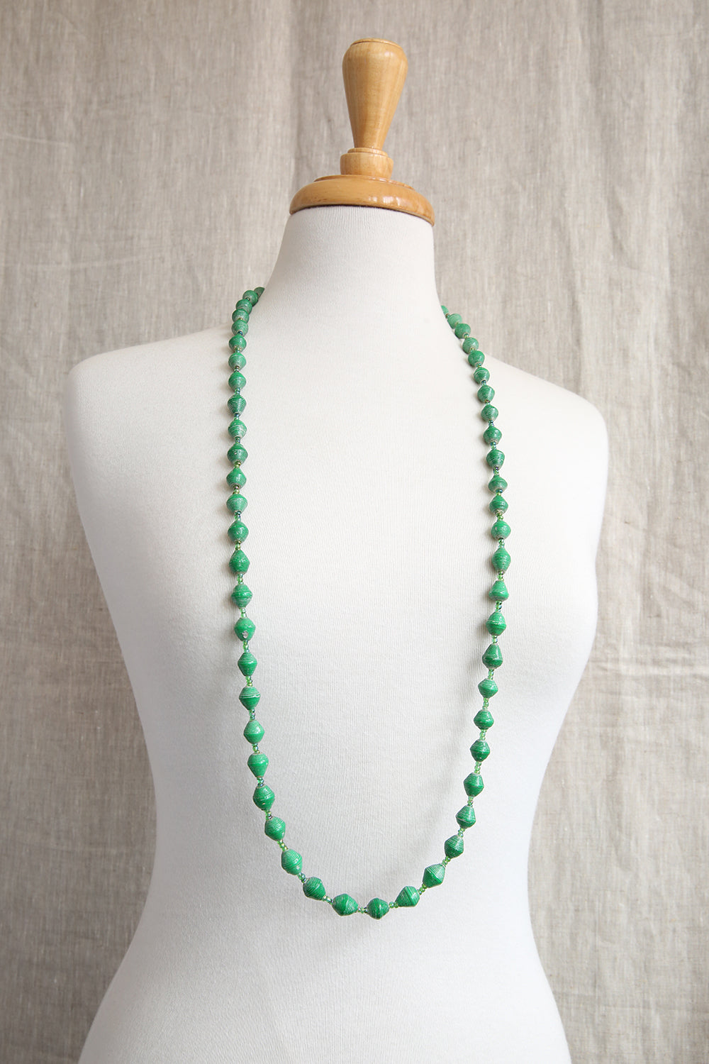 AFRI BEADS LONG SINGLE COLOUR NECKLACE