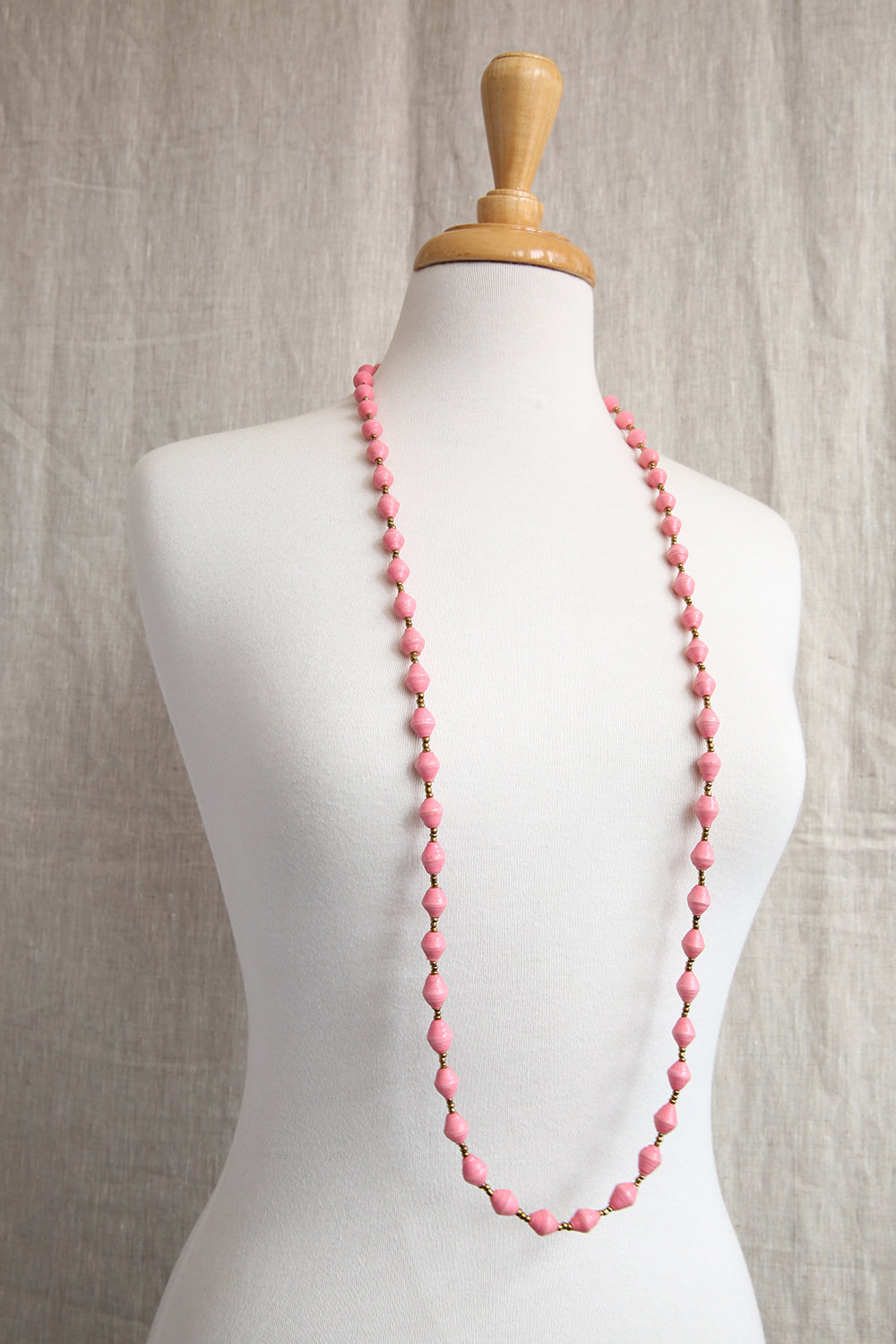 AFRI BEADS LONG SINGLE COLOUR NECKLACE