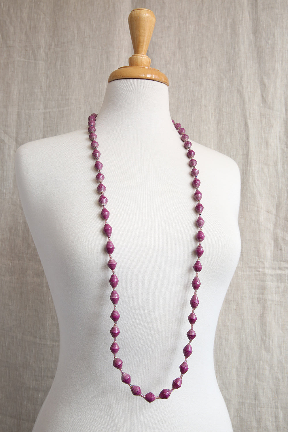 AFRI BEADS LONG SINGLE COLOUR NECKLACE