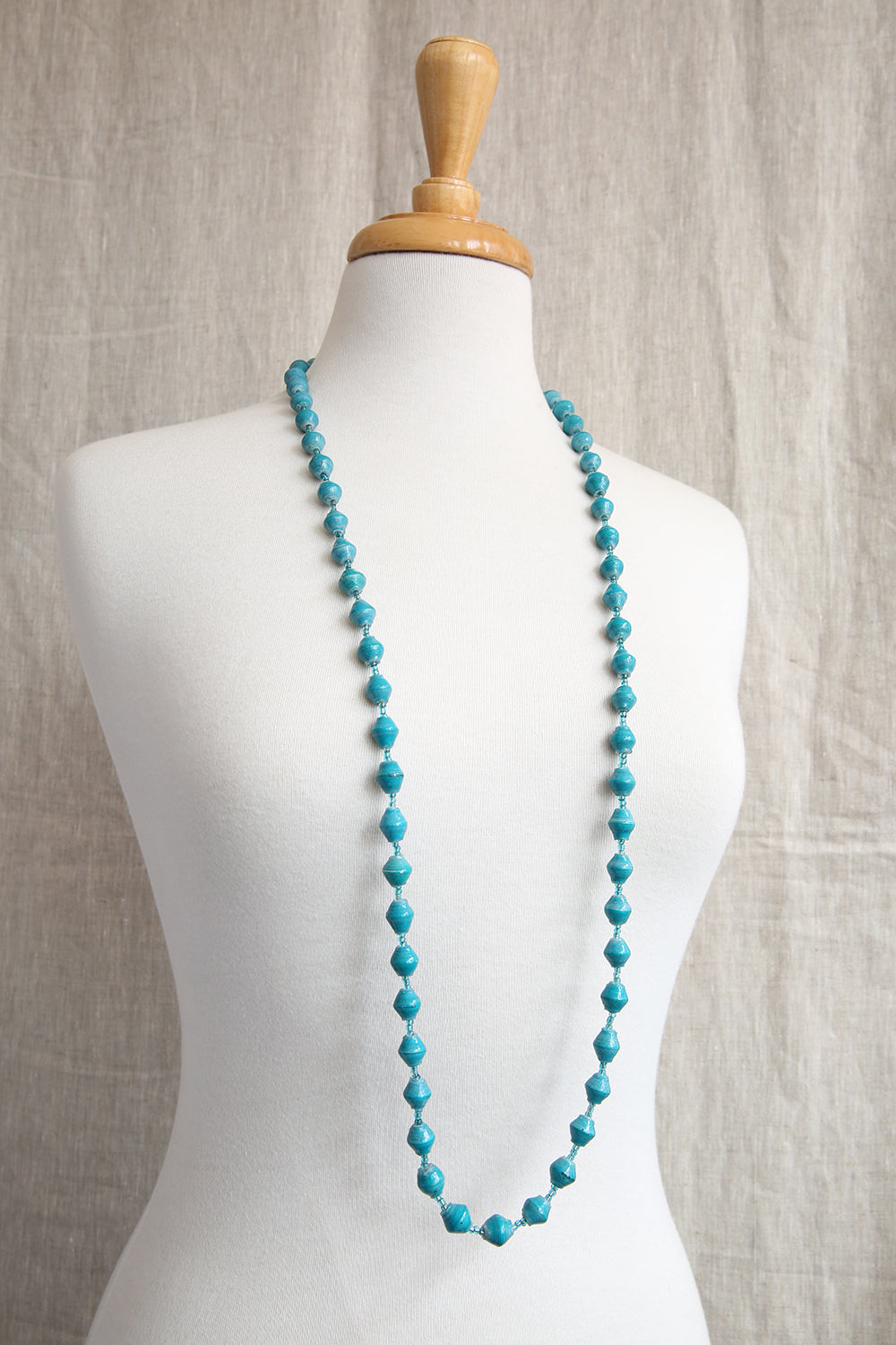 AFRI BEADS LONG SINGLE COLOUR NECKLACE