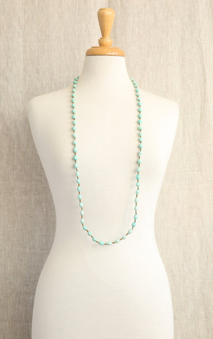 AFRI BEADS LONG SINGLE COLOUR NECKLACE