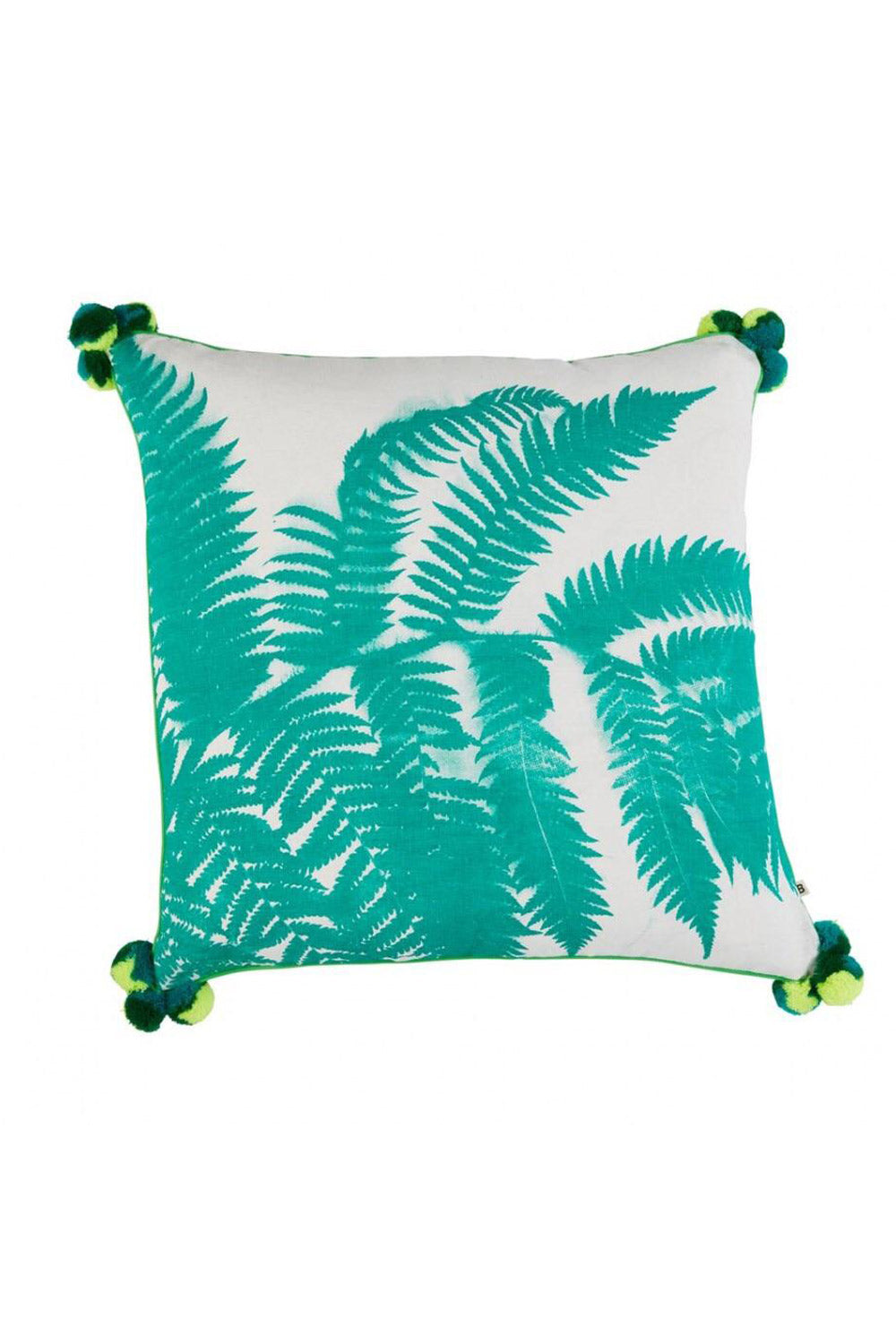 BONNIE AND NEIL FERN GREEN 60CM CUSHION