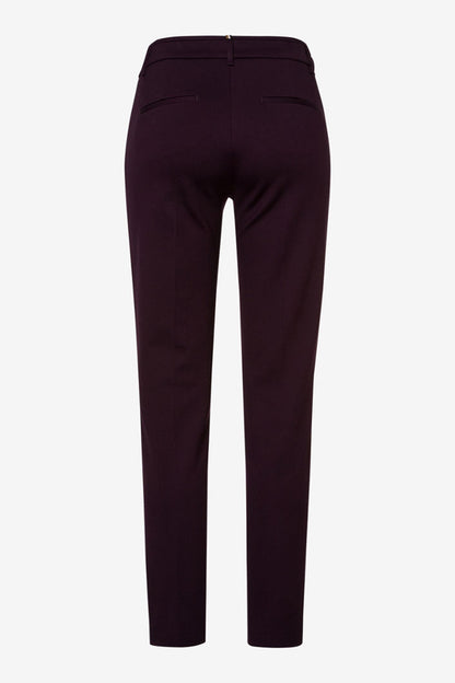 BRAX SIDNEY PONTE PANT AUBERGINE