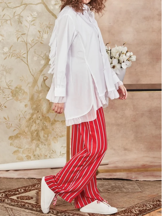 CURATE PANTS DOWN RED STRIPE PANT
