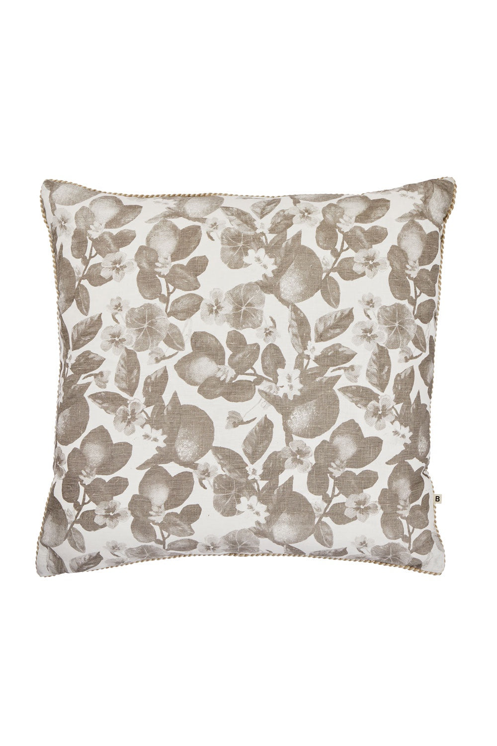 BONNIE AND NEIL ORANGES CUSHION GREY 60CM