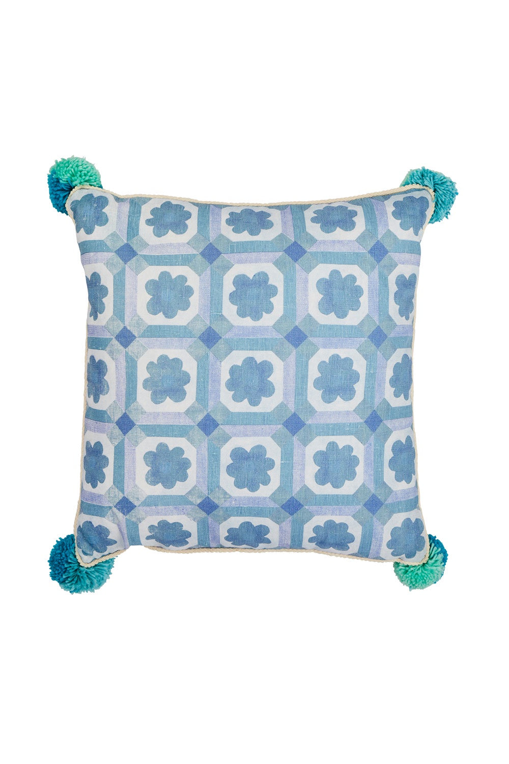 BONNIE AND  NEIL ASTER CUSHION PALE BLUE 50CM