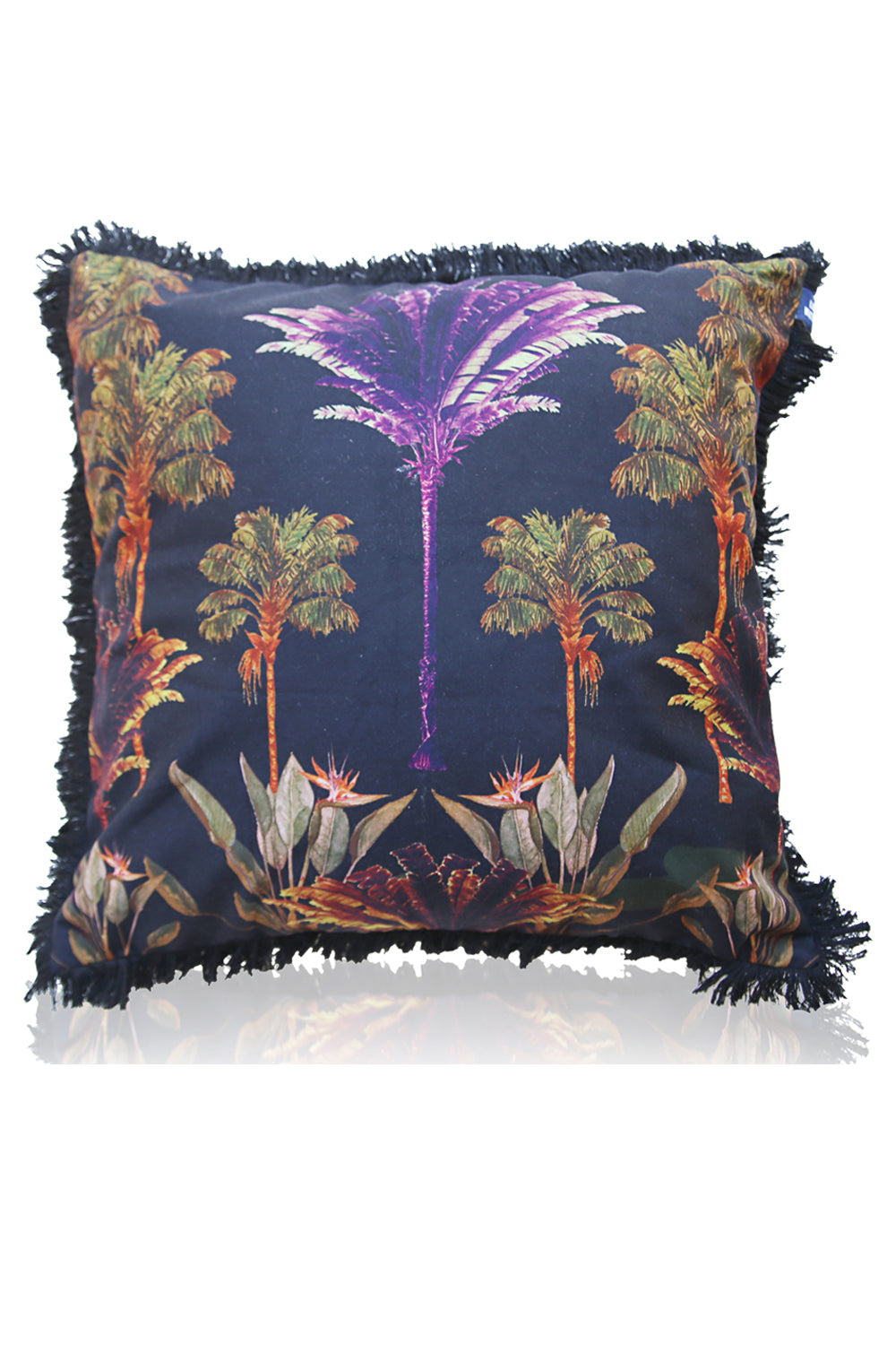 LIBBY WATKINS &quot;COCO CABANA&quot; 60x60CM CUSHION COVER BLACK