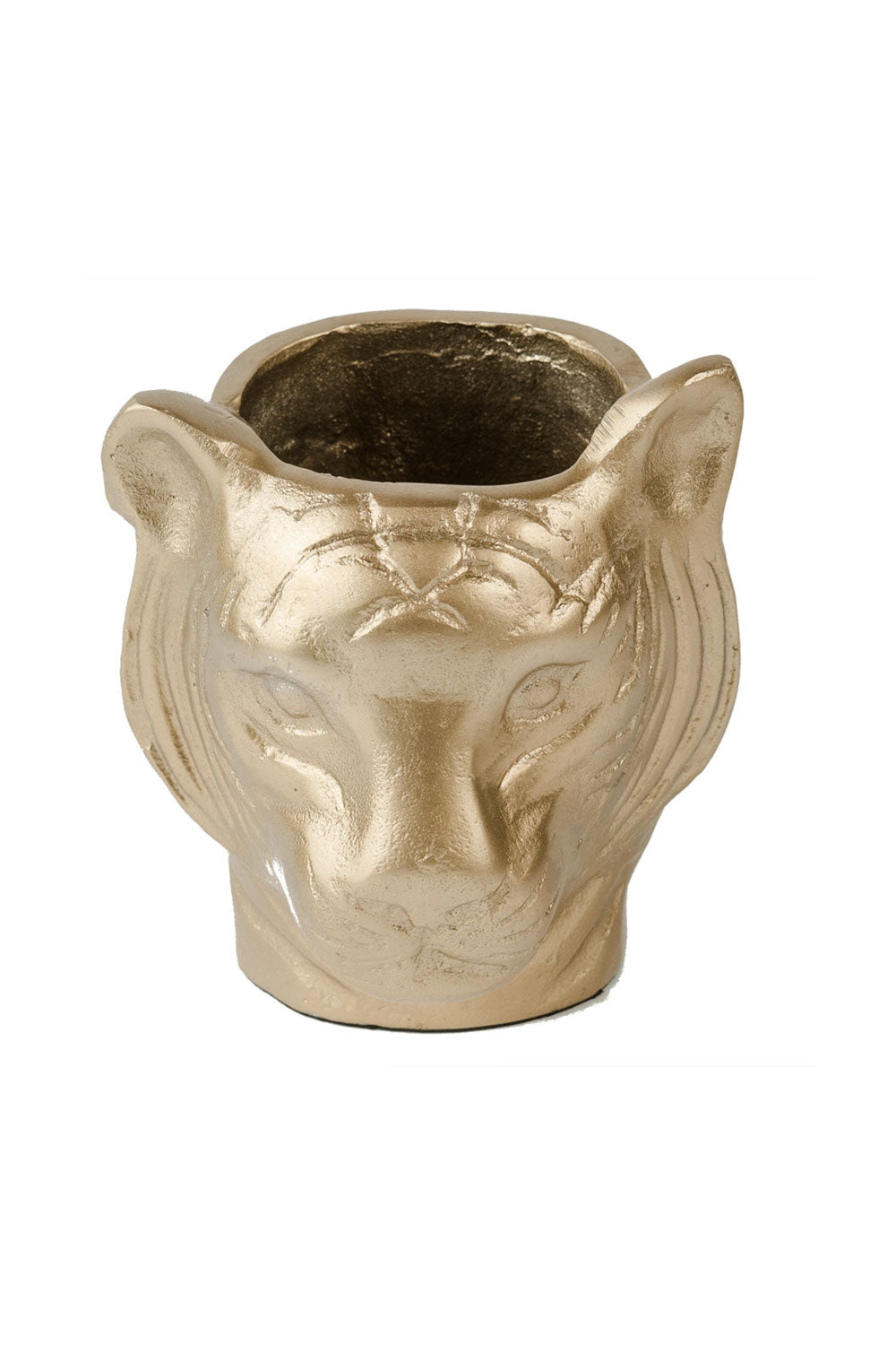 TIGER VASE NEW MATT GOLD