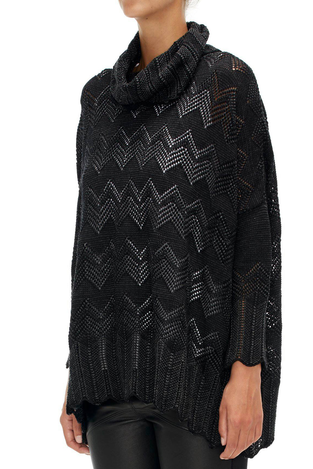 SABATINI ZIGZAG LACE STITCH JUMPER